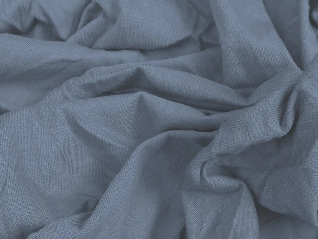 PrzytulneMieszkanie.pl Prześcieradło jersey granatowe 90 x 200 cm