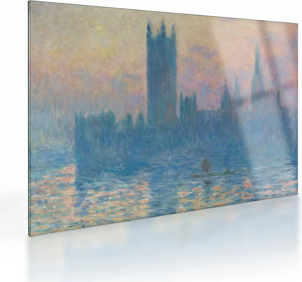 Obraz na szkle - Claude Monet, The Houses of Parliament, Sunset, reprodukcje (70x50 cm)