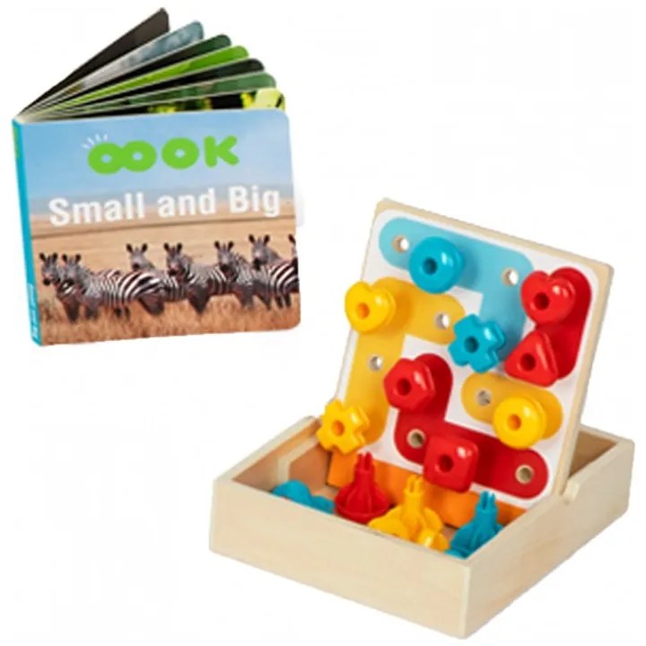 Tooky toy box pudełko xxl montessori edukacyjne 7w1 sensoryczne 19-21 mies.