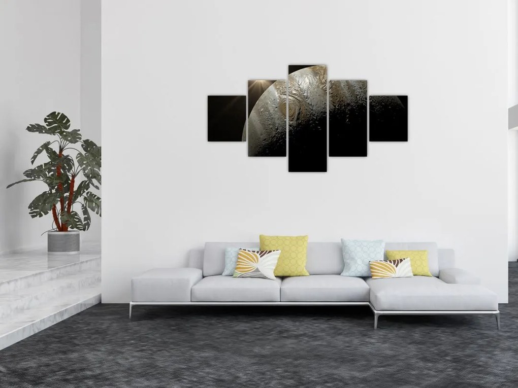 Obraz planety w kosmosie (125x70 cm)