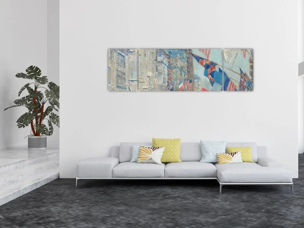 Obraz - Childe Hassam, Allies day, reprodukcje (170x50 cm)
