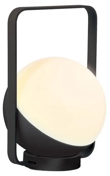 Zambelis E233 - LED zewnętrzna lampa 1,5W 3,7V 2600mAh IP44 czarna