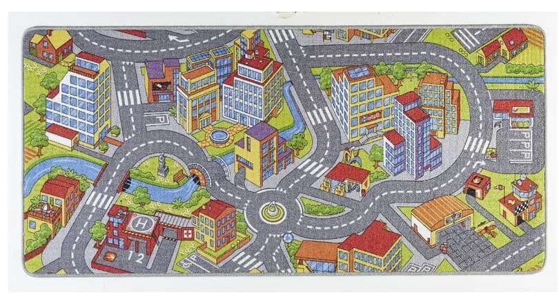 Chodnik dziecięcy Hanse Home Smart City, 90x200 cm