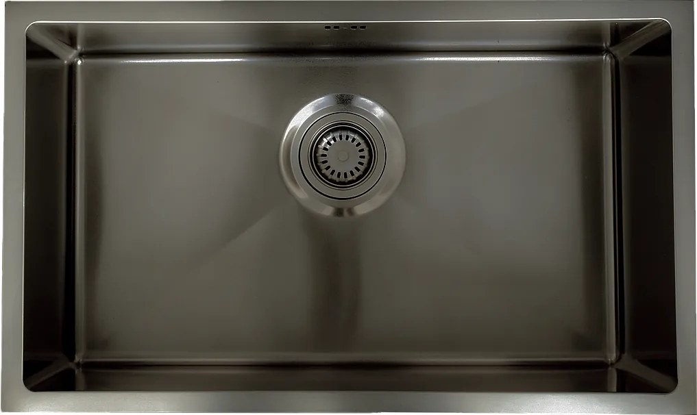 Luisa zlewozmywak 1 komora 76x45 ze stali nierdzewnej metalicznej szarości - Essebagno