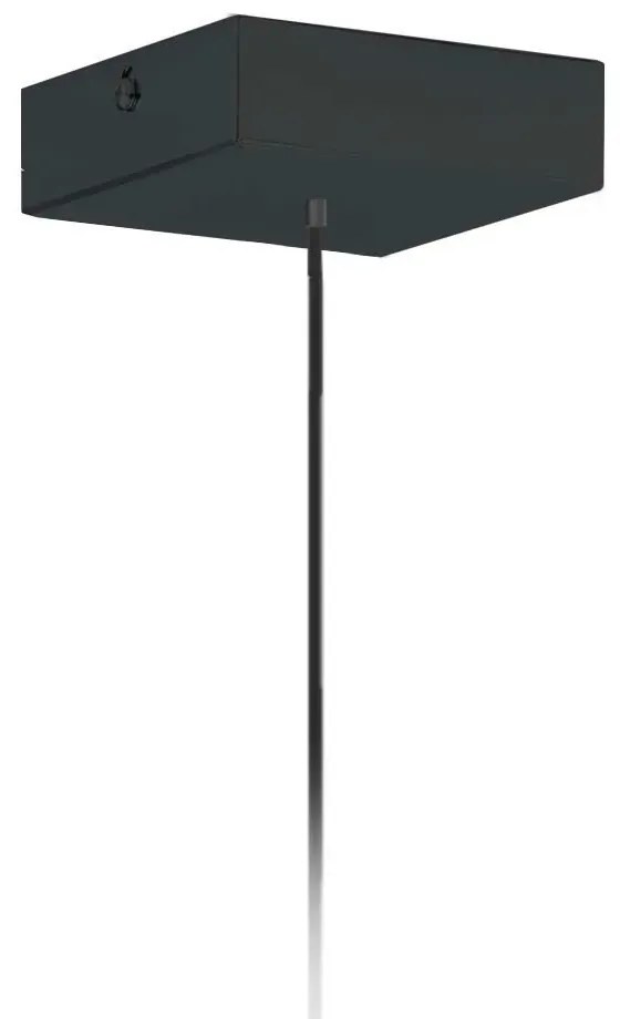 Lampa wisząca z abażurem na czarnym stelażu - S5-C13