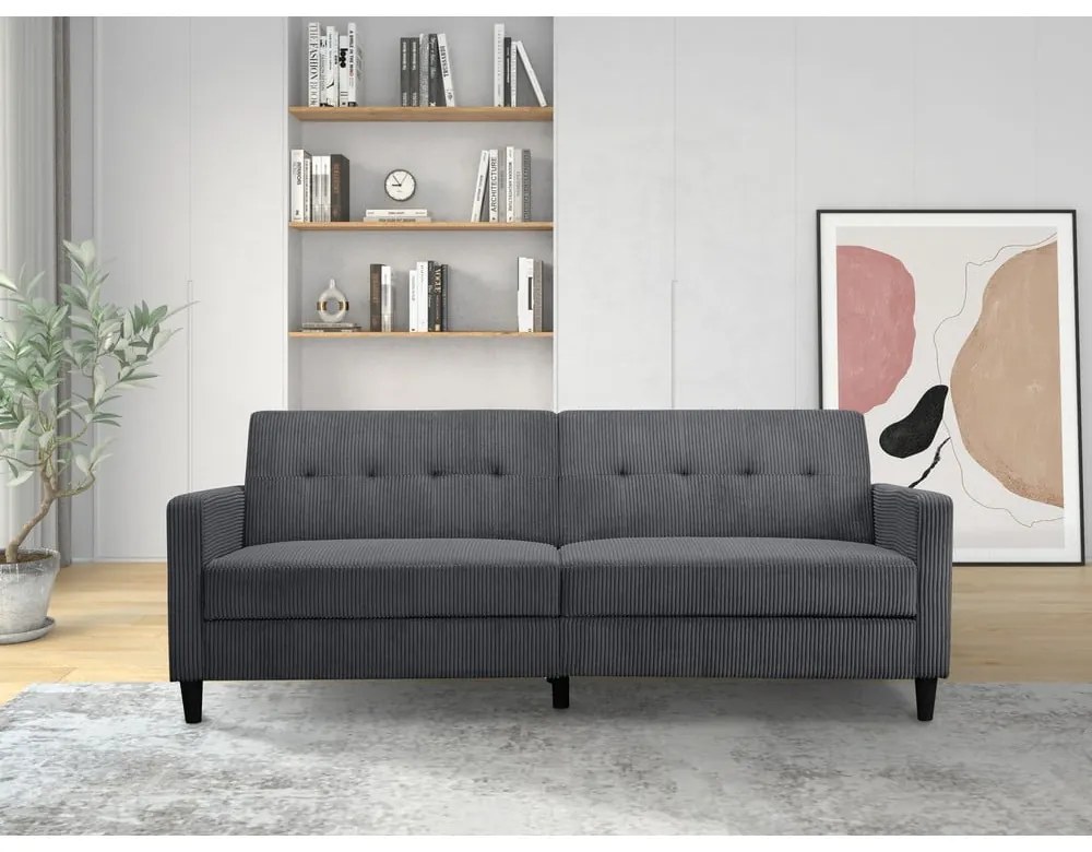 Szara sztruksowa sofa 203 cm Hartford – Støraa