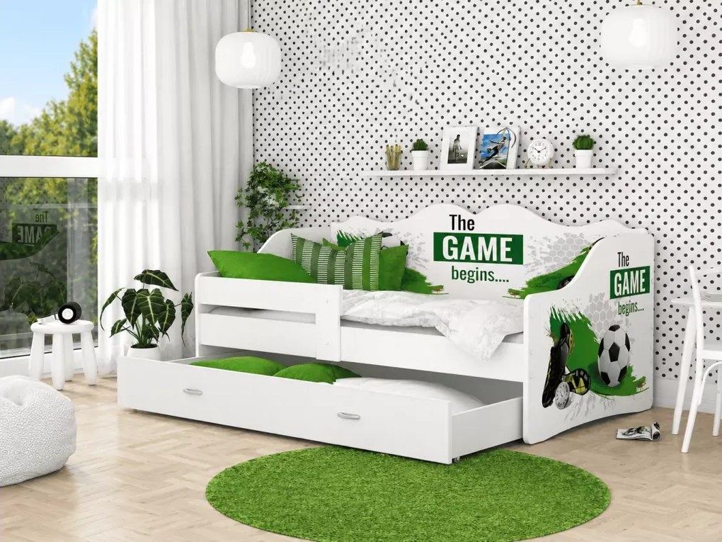 Łóżko dziecięce Blago z szufladą 80x160 80x180 MDF barierka stelaż Flex