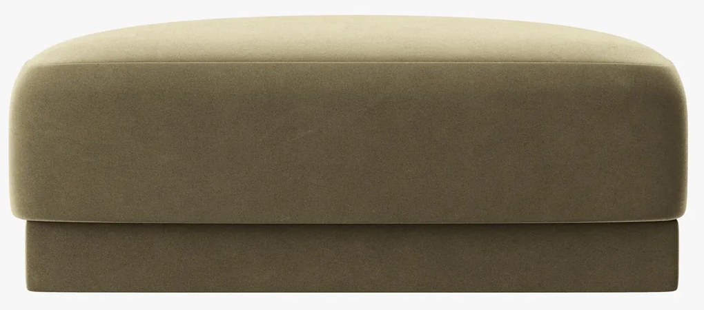 OUTLET Puf ciemna zieleń welur 90/90/40 Miley od Micadoni