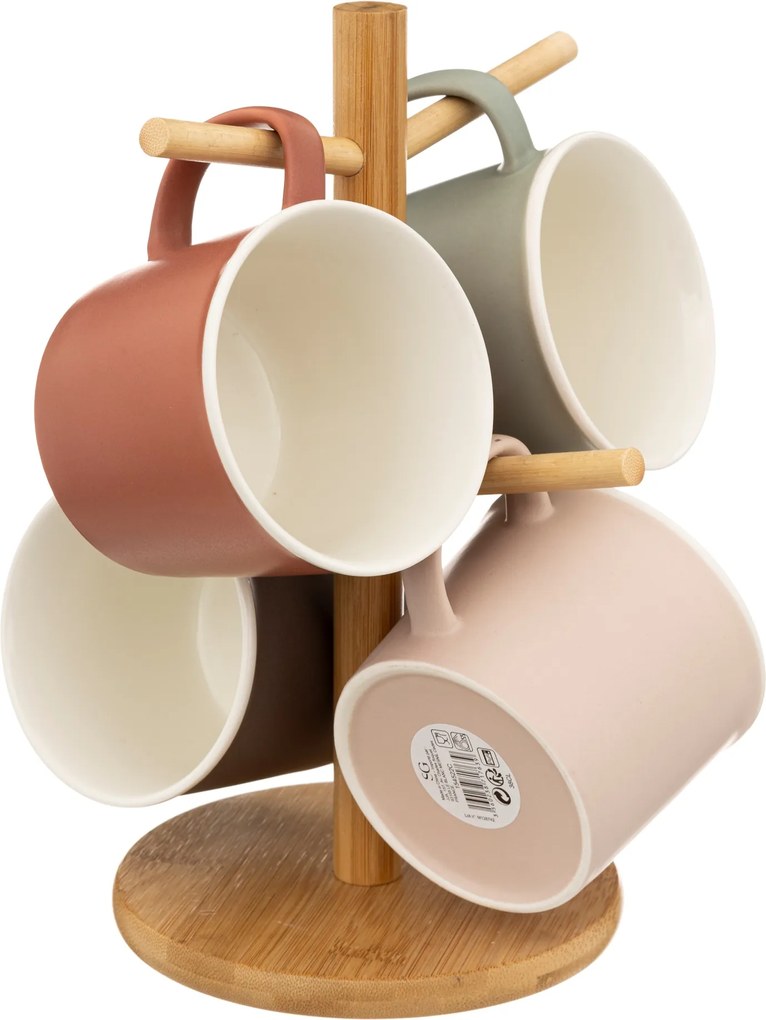 Kubki do gorących napojów NATURE, na stojaku, 380 ml