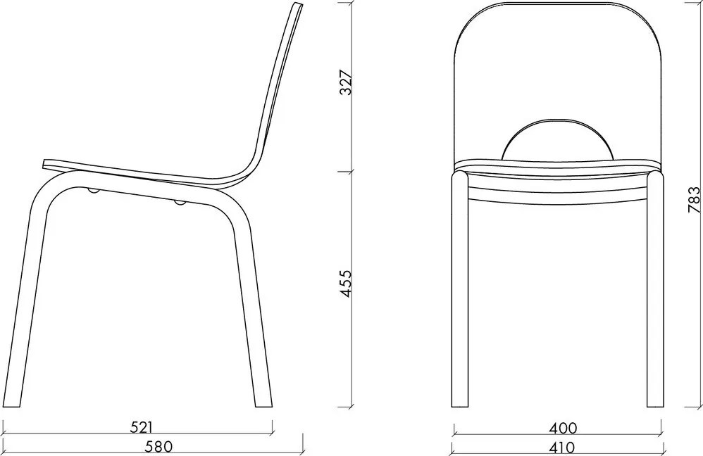 Żółte krzesło Atto – noo.ma