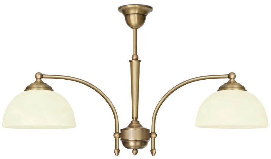 Tradycyjny złoty żyrandol dwa klosze Y-S2C