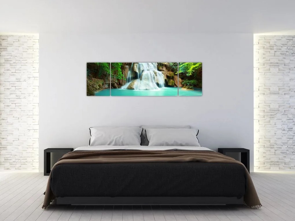 Obraz wodospadów (170x50 cm)