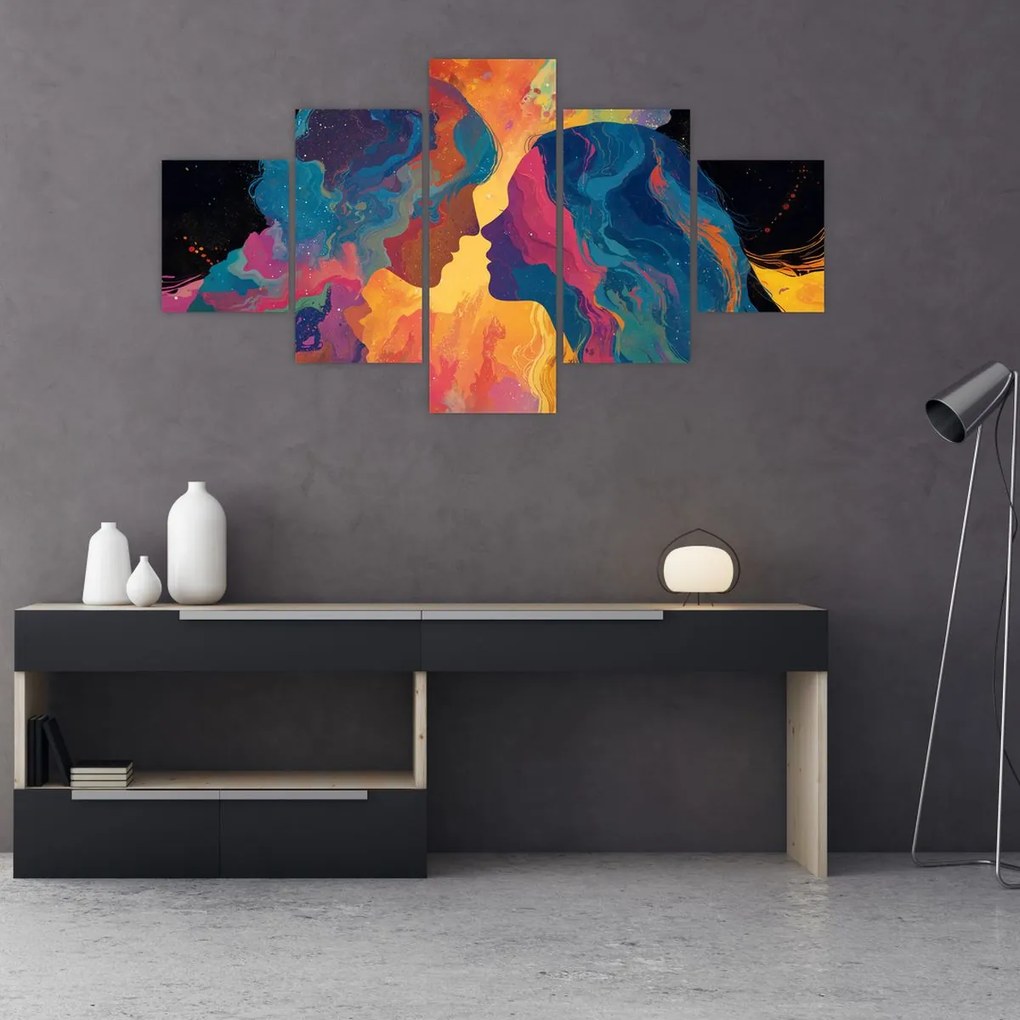 Obraz - Kosmiczna miłość (125x70 cm)