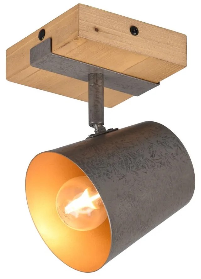 Ciemnoszaro-naturalna lampa punktowa Bell – Trio