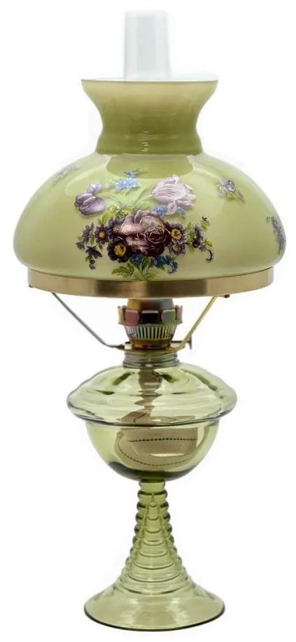 Lampa naftowa JASMÍNA 50 cm zielony leśny