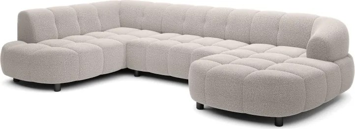 Narożnik VELPA XL Lewostronny z elektryczną regulacją siedziska w tkaninie LOOP 03 WERSAL