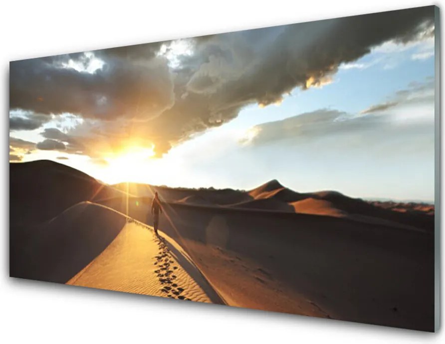 Szkło do Kuchni na Ścianę Bezkres Piaszczystej Pustyni