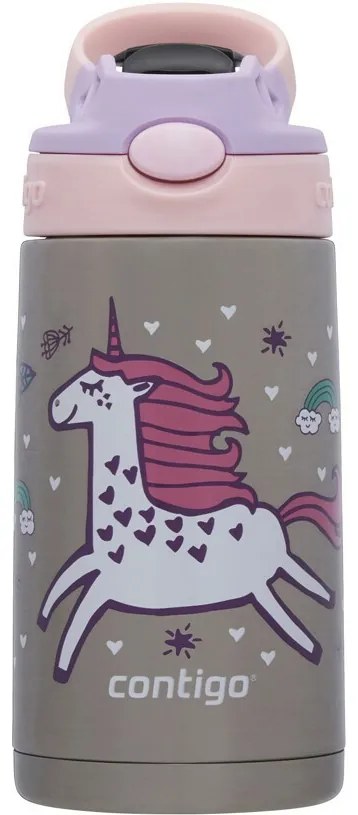 Contigo Dziecięca butelka termiczna Easy Clean 380 ml Strawberry Unicorn