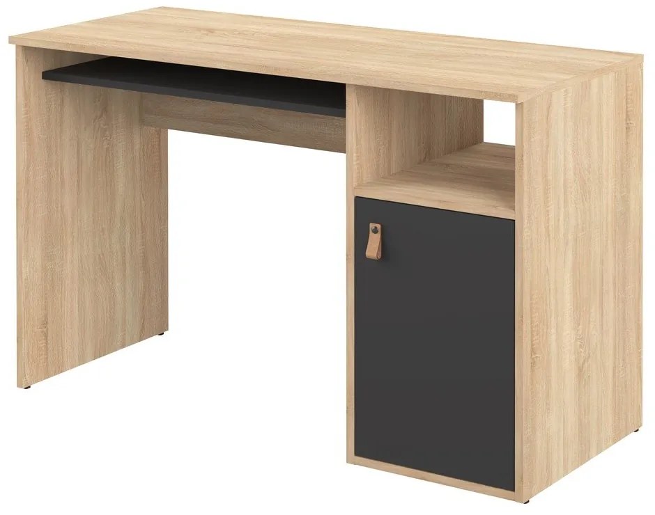Biurko z blatem w dekorze dębu 50x115 cm Oxford – TemaHome