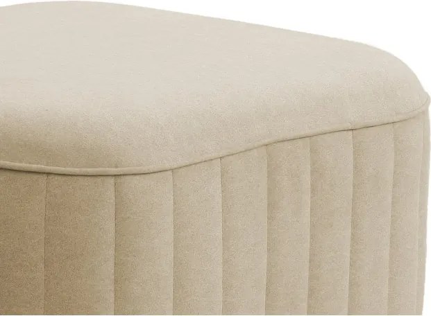 Pufa LAREN w kolorze beżowym w tkaninie CASTEL 15