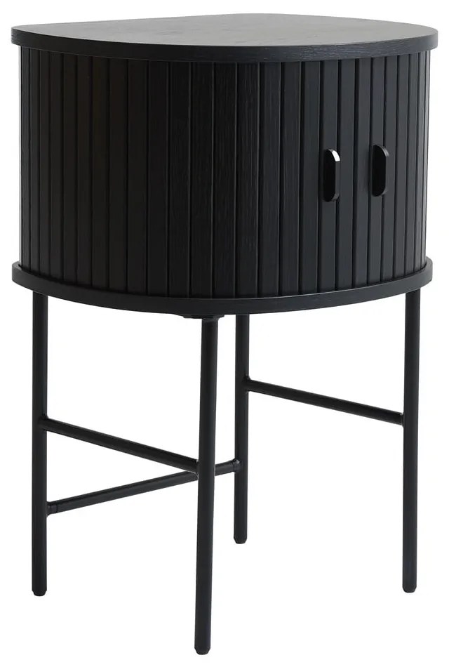 Czarna szafka nocna Nola – Unique Furniture