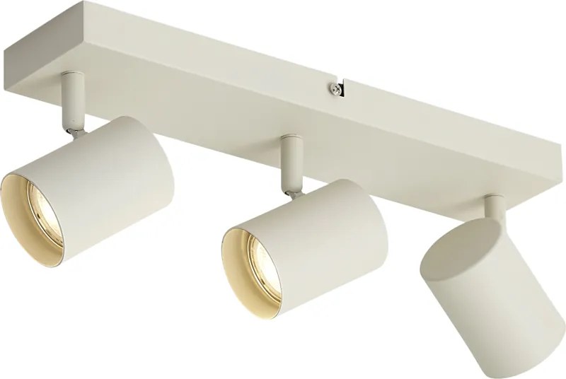 Nowoczesny reflektor sufitowy beżowy 3-punktowy regulowany - Jeana