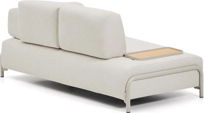 Beżowa sofa modułowa z tkaniny szenilowej 200 cm Compo – Kave Home