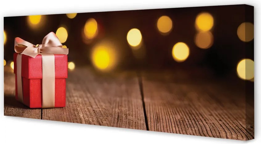 Obraz na płótnie Prezent na Deskach