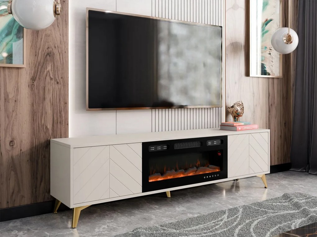 Szafka RTV z kominkiem Siprynt 2D EF