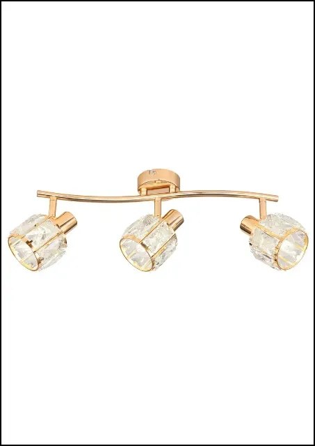 Lampa sufitowa złote szklane klosze B1-B23