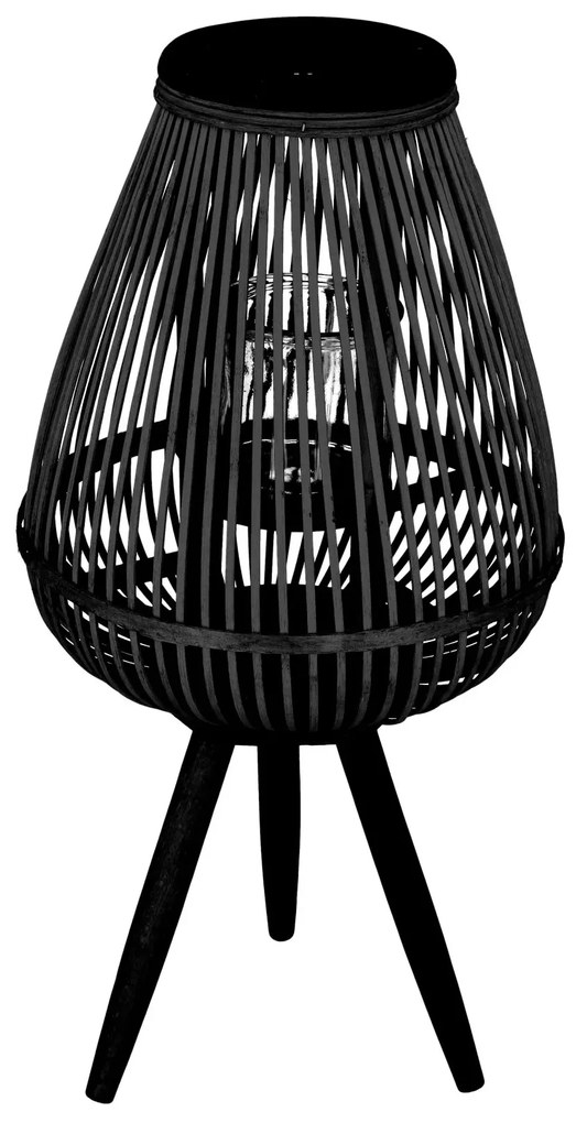 Lampion MASAYA ogrodowy czarny 15x11x61 cm HOMLA