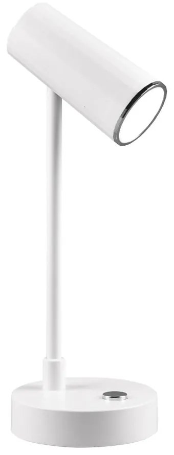 Biała lampa stołowa LED ze ściemniaczem (wys. 28 cm) Lenny – Trio
