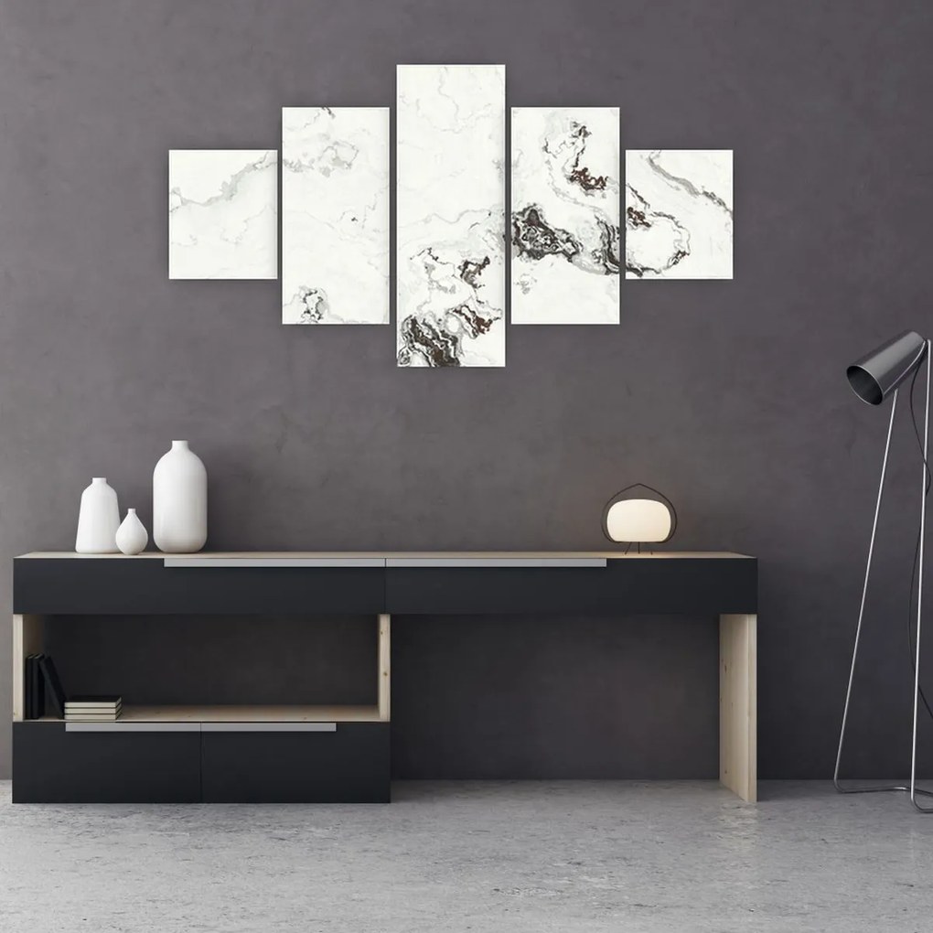 Obraz - Biały marmur (125x70 cm)