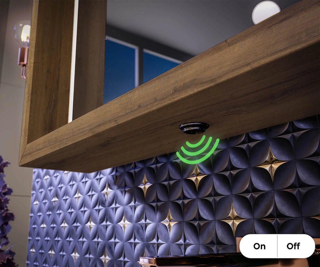 Lustro łazienkowe LED z ramą WoodenFrame w kolorze Dąb Oslo