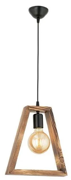 Lampa wisząca z drewna grabu Geometrik Triangle