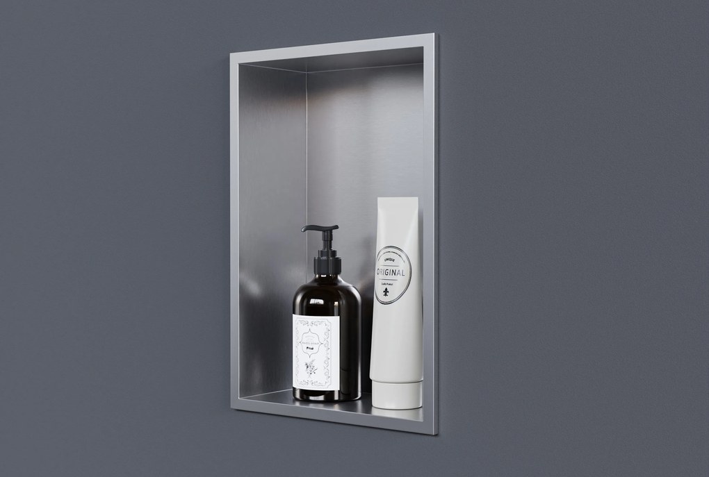 Półka wnękowa ścienna ze stali nierdzewnej NT203010X