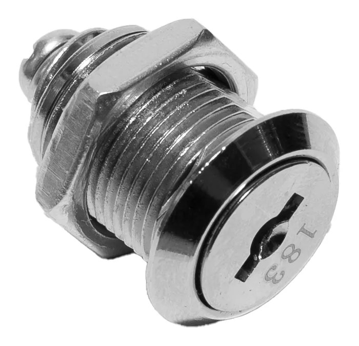 Zamek okrągły do szafy metalowej ubraniowej 31 x 18 mm