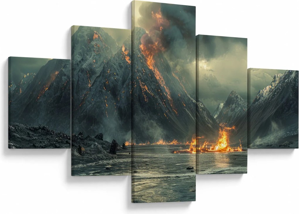 Obraz - Erupcja wulkanu (125x70 cm)