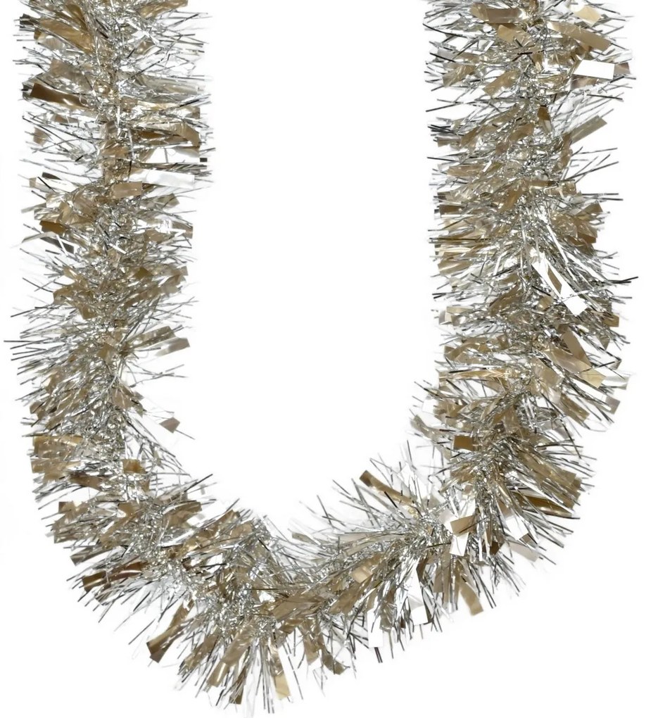 Bogaty łańcuch świąteczny Champagne, 2 m, ZESTAW 2 SZT.