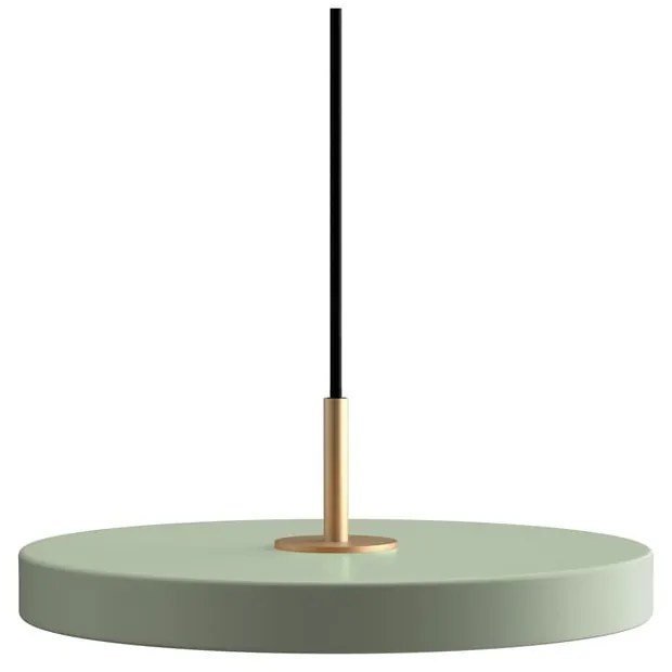 Jasnozielona lampa wisząca LED z metalowym kloszem ø 31 cm Asteria Mini – UMAGE