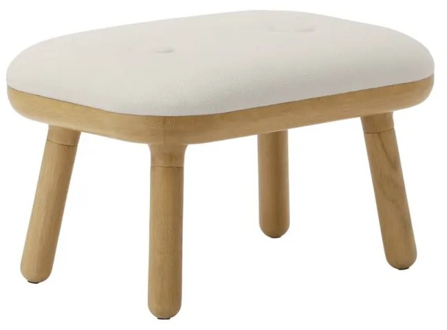 Biało-naturalny stołek Paff Low – UMAGE