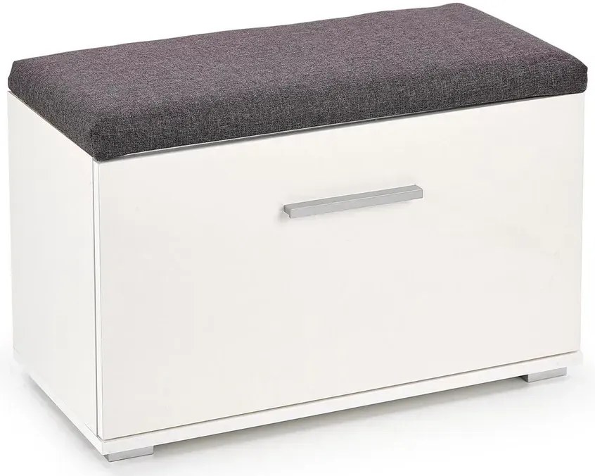 Na buty szafka z siedziskiem lines biała l2 H3-W47