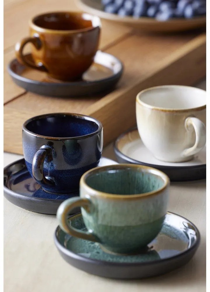 Ceramiczna filiżanka na espresso w bursztynowym kolorze 70 ml Gastro Black/Amber – Bitz