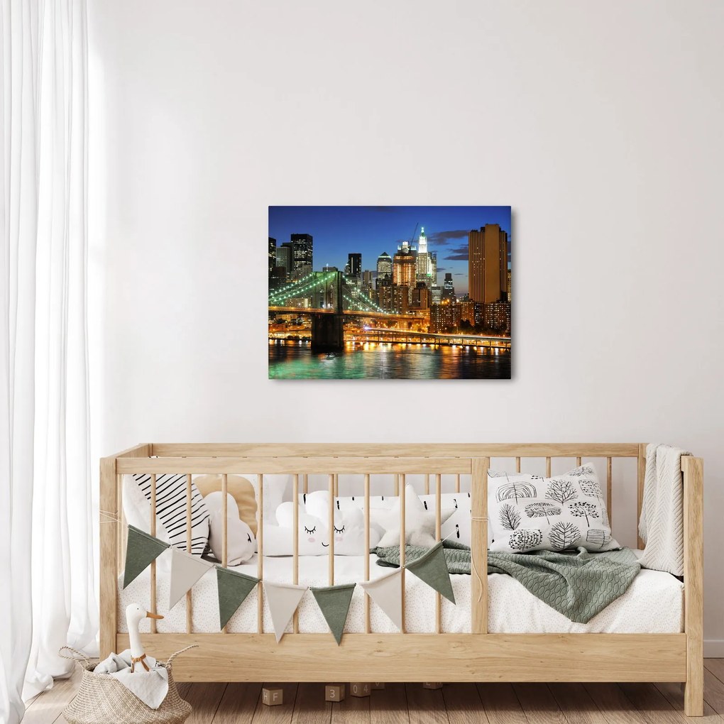 Obraz - Most z Nowym Jorkiem (70x50 cm)