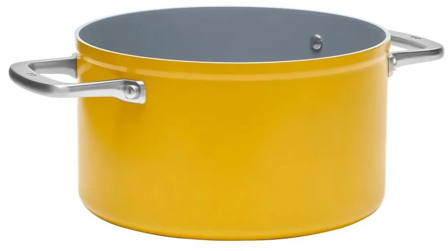 Garnek aluminiowy z pokrywką/z nieprzywierającą powierzchnią odpowiedni na indukcję 5,5 l Meda 3.0 – FABINI