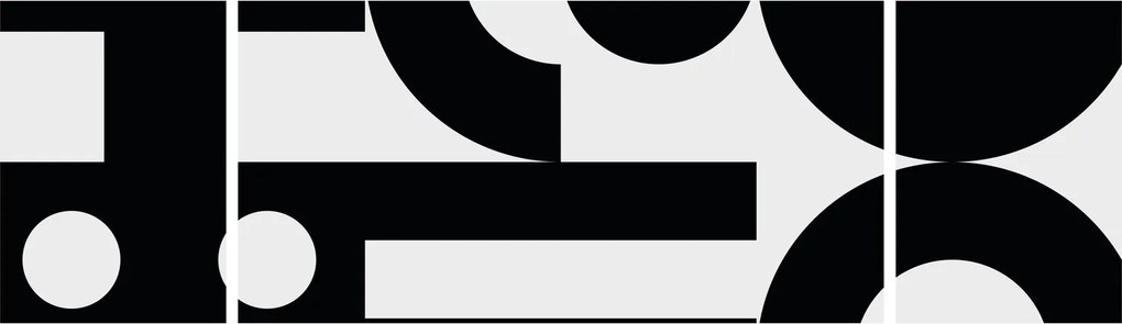 Obraz - Abstrakcja geometryczna N⁰3 (170x50 cm)