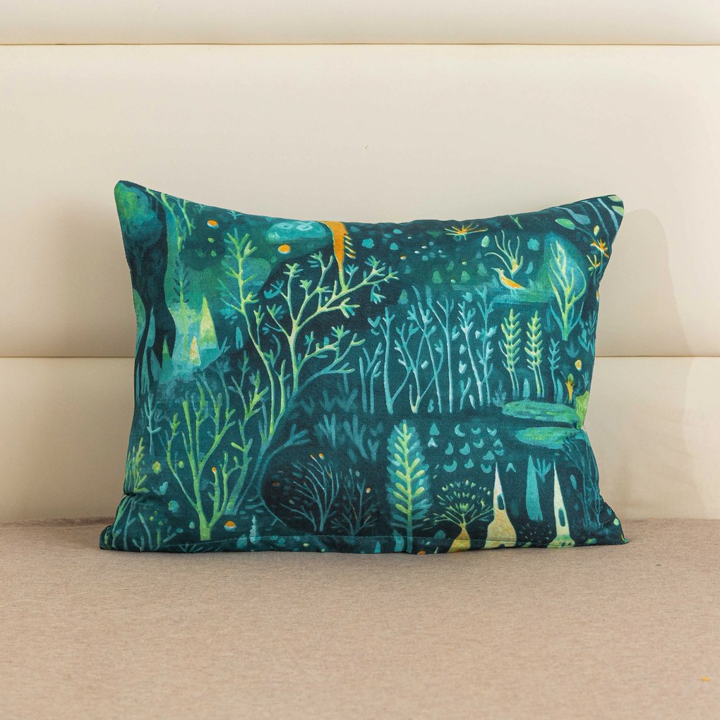 Dekoracyjna poszewka na poduszkę NEON FOREST 40x50 cm, kolorowa