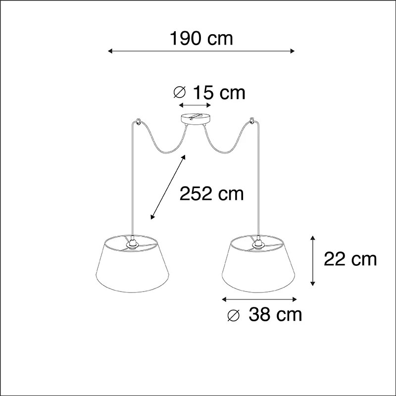 Nowoczesna lampa wisząca czarna - Lofty Nowoczesny Oswietlenie wewnetrzne