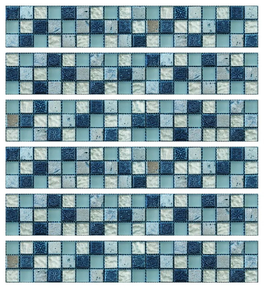 Zestaw naklejek na kafelki 6 szt. 30x5 cm Artemis – Ambiance