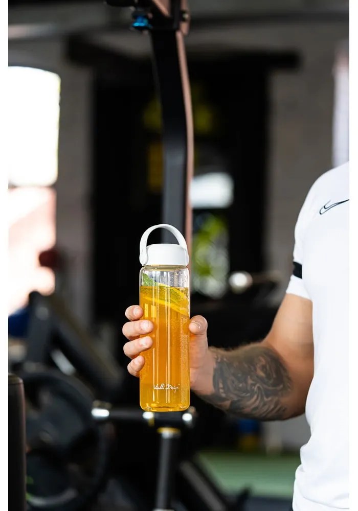 Biała szklana butelka 540 ml Fuori – Vialli Design
